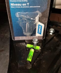 Camco RV T Level | Assists You in Leveling Your RV | For Front-to-Back and Side-to-Side Leveling | Screw-Mounted (25543), Green,black 18 71eHbuqHQL