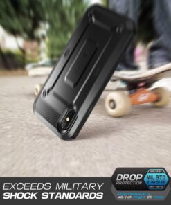 SUPCASE Unicorn Beetle Pro Series Case Designed Designed for iPhone X, with Built-In Screen Protector Full-body Rugged Holster Case for Apple iPhone X / iPhone 10 (2017 Release) (Black) Black 27 71eIaTgOJBL