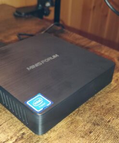 MINISFORUM N40 Mini PC Fanless Silent Desktop Computer 4GB RAM, 64GB eMMC Micro PC, Celeron N4020 up to 2.8GHz, 1000M LAN, HDMI&VGA, Support Auto Power On Mini Computer N40(4+64) 49 71eIdB0c1AL
