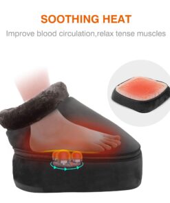 Snailax 2-in-1 Shiatsu Foot and Back Massager with Heat - Kneading Feet Massager Machine with Heating Pad, Cushion or Foot Warmer,Massagers for Back,Leg,Foot Relief Black 20 71eIiAgPlBL
