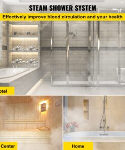 Happybuy Steam Generator 9KW Steam Showers 220V-240V Sauna Steam Generator with Programmable Controller for Home SPA Bathroom Hotel Shower Steam(Controller Not Contain Battery) 9KW-2 16 71eJ8zJqksL