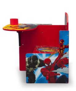 Delta Children Chair Desk With Storage Bin - Greenguard Gold Certified, Spider-Man, Arm Rest, Cushion Availability, Engineered Wood 24 71eJzXoXNgL