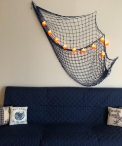 Bilipala Decorative Fish Netting, Fishing Net Decor, Ocean Pirate Beach Theme Party Decorations, Mediterranean Decor, Blue 18 71eK6siBaAL