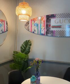 Plug in Pendant Light, Rattan Hanging Lights with Plug in Cord, Hand Woven Bamboo Lampshade Hanging Lamp with 15ft Hemp Rope, On/Off Switch, Plug in Pendant Light Fixture for Living Room Bedroom 40 71eKMRBEThL