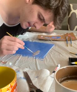 Norberg & Linden Acrylic Paint Set - Canvas and Acrylic Paint Sets for Adults, Teens, Kids - Includes 12 Vivid Colors, 3 Painting Canvas Panels & 6 Assorted Brushes MD 24 71eKYYAMZ8L