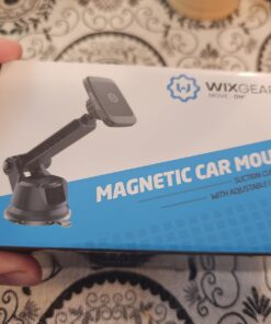 WixGear Dashboard Mount, Universal Magnetic Phone Holder for Car, Windshield Mount and Dashboard Mount Holder for Cell Phones and Tablets with Long Adjustable Arm – (New Rectangle Head) 36 71eKgwaeYmL