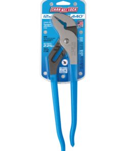 Channellock 440 Tongue and Groove Pliers | 12-Inch Straight Jaw Groove Joint Plier with Comfort Grips | 2.25-Inch Jaw Capacity | Laser Heat-Treated 90° Teeth| Forged High Carbon Steel | Made in USA, Black, Blue, Silver 16 71eL8IRURoL