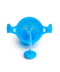 Munchkin® Any Angle™ Weighted Straw Trainer Cup with Click Lock™ Lid, 7 Ounce, Blue 1 Count (Pack of 1) 36 71eM42YXuL