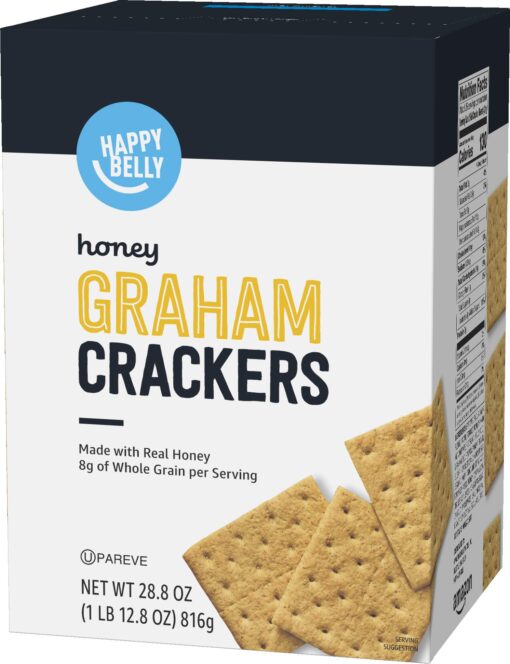 Amazon Brand - Happy Belly Honey Graham Crackers, 28.8 Ounce, Pack of 1 28.8 Ounce (Pack of 1)