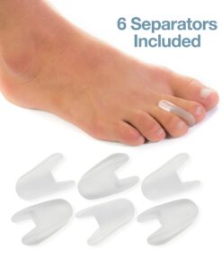 Alternative view of ZenToes Toe Separators for Bunion Pain Relief Set of 6 Flared Gel Straighteners Align Toes and Prevent Corns and Blisters (Small) Small (Pack of 6)