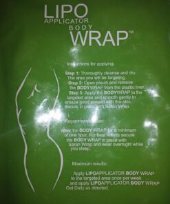 lipo applicator Tummy Body Wrap With Guarana, Green Tea, and Seaweed Wraps Works For Stomach Belly Legs Arms Abdomen. 6 Body Wraps + Defining Gel 16 71eOMeNxgKL