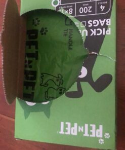 PET N PET Poop Bags Unscented | Dog Poop Bags with Tie Handles | USDA Certified 38% Biobased Dog Waste Bags | Cat Poop Bags | Durable Dog Bags for Poop | Easy Dispensing 200 Counts Poop Bags for Dogs 200 Count (Pack of 1) 39 71eOPPg2PnL