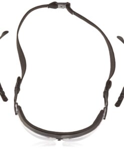 Pyramex V2G Safety Glasses with Adjustable Strap Black Frame/Clear Anti-fog Lens 10 71ePC1MUrlL