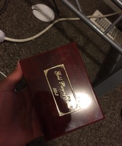 Deck of 24k Gold Foil Plating Poker Plastic Playing Cards with Mahogany Wood Box Includes Certificate of Authenticity Double Sided Color Printed Rendered Etching $100 Benjamin Franklin Logo Design 30 71eQ5ysMqL