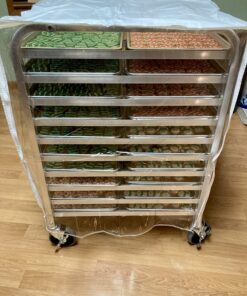 New Star Foodservice 36510 Commercial-Grade Aluminum 10-Tier Sheet Pan/Bun Pan Rack, 26" L x 20" W x 38" H with Brake Wheels 26 x 20 x 38 33 71eRWMYmjFL