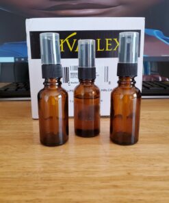 Vivaplex 12, Amber, 1 oz Glass Bottles, with Black Fine Mist Sprayers 14 71eS2iC 86L