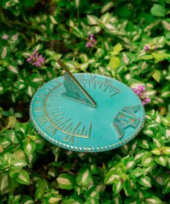 Renovators Supply Manufacturing Sundial 10 in. Turquoise Brass Vintage Sundial for Yard Decorations Outdoor Garden Art Sundials for The Garden 11 71eSFPgbBPL