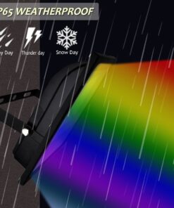 GLW 20W LED RGB Flood Light Waterproof IP65 Dimmable Color Changing 16 Colors 4 Modes Remote Control Garden Light Otdoor Light with US 3-Plug 37 71eSU3oz11L