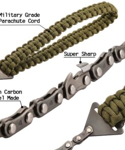 Pocket Chainsaw with Paracord Handle 36 Inches 16 Teeth Long Chain Hand Saw Fast Wood & Tree Cutting Emergency Survival Gear Best for Camping Backpacking Hiking Hunting. 14 71eScfw1SgL