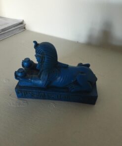 Blue Amenhotep III Sphinx Egyptian Figure Collectible 24 71eTOm5pHhL