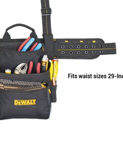 DEWALT DG5617 20-Pocket Pro Framer's Combo Apron Tool Belt and Yoke-style Suspenders Black Pockets On Suspenders 13 71eTrxJO nL