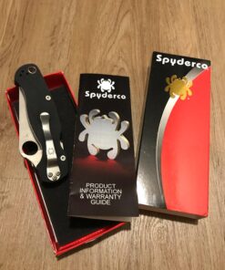 Spyderco Para Military 2 Signature Knife with 3.42" CPM S45VN Steel Blade and Durable G-10 Handle - PlainEdge - C81GP2 Black Handle - Stainless Steel Blade 72 71eU2mv cL