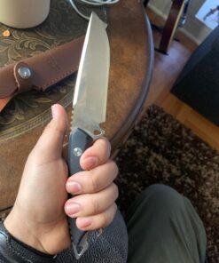 Mossy Oak Fixed Blade Knife, Full Tang - Mutifunction with Bottle Opener and Glass Breaker, G10 Handle with Genuine Leather Sheath, for Camping Survival Hunting Knife(Silver Steel) 24 71eU5lzcYIL