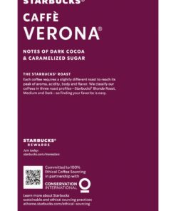 Starbucks Coffee K-Cup Pods, Caffè Verona, Dark Roast Coffee, Notes of Dark Cocoa & Caramelized Sugar, Keurig Genuine K-Cup Pods, 32 CT K-Cups/Box (Pack of 3 Boxes) Café verona 24 Count (Pack of 4) 14 71eUAdEvAUL