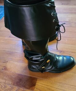 Forum Novelties Adult Pirate Boot Covers Costume Accessory Black 39 71eUHyXKAgL