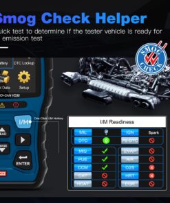 VDIAGTOOL VD30 Enhanced OBD2 Scanner, Car Code Reader, Universal Check Engine Light Code Reader, Auto Diagnostic Tool for All OBDII Vehicles, Turn Off CEL, Read/Clear Codes, Live Data, Voltage Test Blue 25 71eUOmbRejL