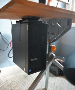 VIVO Adjustable Under Desk and Wall PC Mount, Computer Case CPU Holder with Swivel Action and Secure Locking, Black, MOUNT-PC01 67 71eUemXgD9L