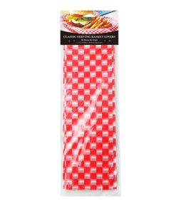 New Star Foodservice 44263 Red Check Food Basket Liners, 12 By 12-inch, Set of 36 17 71eVYS3J HL