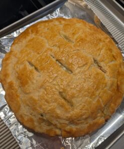 Talisman Designs Baking Pie Crust Shield Protector Cover for Edges of Pie - 8-inch to 11.5-inch Adjustable Silicone Baking Accessory for Making the Perfect Pie | Set of 1 Red Pie Shield - Set of 1 32 71eWWOimb3L