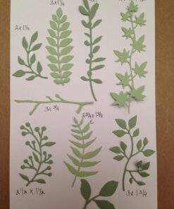 Sizzix 661206 Thinlits Die Set, Garden Greens by Tim Holtz (9/Pack) Original Version 31 71eWdtq63 L