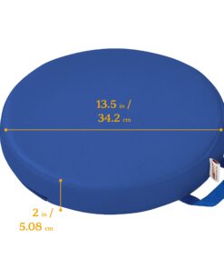 ECR4Kids SoftZone Floor Cushions, Round, Flexible Seating, Blue, 6-Piece 13 71eWsJENQxL