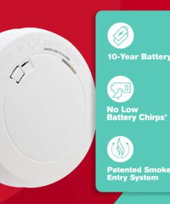 First Alert BRK PRC710 Smoke and Carbon Monoxide Alarm with Built-In 10-Year Battery , White Detector Alarm 19 71eWwByHdYL