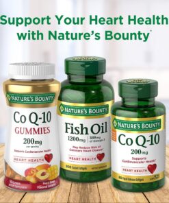 Nature's Bounty CoQ10, Supports Heart Health, Dietary Supplement, 200mg, 80 Rapid Release Softgels 80 Count (Pack of 1) 12 71eXWY5NB9L