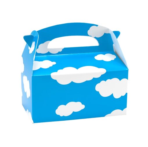 BirthdayExpress Clouds Empty Favor Boxes, 4-Count, Multi-colored, One Size