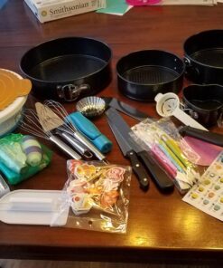 Cake Decorating Kits 567 PCS Baking Set with Springform Pans Set, Rotating Turntable, Decorating Tools, Cake Baking Supplies for Beginners and Cake Lovers 53 71eY44G5UtL
