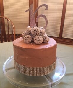 Ella Celebration 16 Cake Topper 16th Birthday Sweet 16 Party Supplies Decoration Ideas Silver Rhinestone Number (Silver) 31 71eYkAtBEL