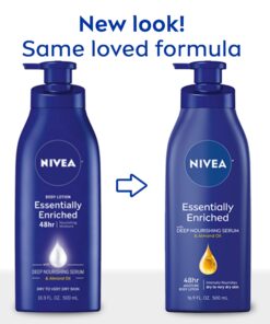 NIVEA Essentially Enriched Body Lotion for Dry Skin, Pack of 2, 16.9 Fl Oz Pump Bottles 16.9 Fl Oz (Pack of 2) 23 71eYqcoZEYL