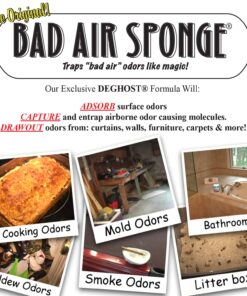 Bad Air Sponge The ORIGINAL Odor Absorbing Neutralant, 14oz(Packaging May Vary) 14 Ounce (Pack of 1) 24 71eZ0mO07kL