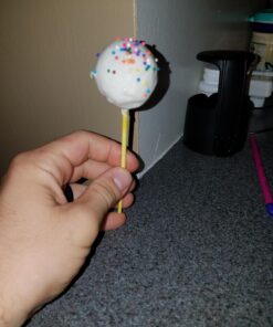 210ct 6 inch Colored Lollipop Sticks 7 Colors for Cake Pops Apple Candy (Rose-red, Blue, Yellow, Purple, Green, Watermelon Red, White) 21 71eZjd6znYL