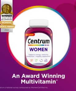 Centrum Multivitamin Tablet for Women, Multivitamin/Multimineral Supplement with Iron, Vitamins D3, B and Antioxidants - 200 Count Old 200 Count (Pack of 1) 22 71eaP3XLLvL