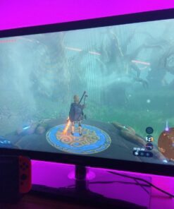 Luminoodle Color Bias Lighting, USB TV and Monitor Backlight LED Strip Lights Kit with Dimmer, Remote - 6.6 ft for 24" to 60" TV - Medium Pro:Medium(24 - 29 in TV) 50 71eacvx5P4L