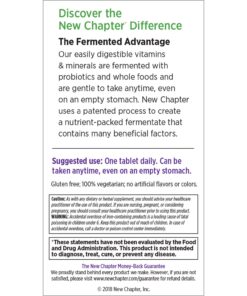 New Chapter Women’s Multivitamin + Immune Support – Every Woman’s One Daily, Fermented with Whole Foods & Probiotics + Iron + B Vitamins + Organic Non-GMO Ingredients - 24 Count (Packaging May Vary) 28 71eahEY0UIL