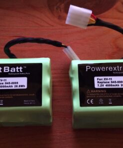 Powerextra 7.2V 4000mAh Battery Compatible with Neato XV-11 XV-12 XV-14 XV-15 XV-21 XV-25, XV Essential, XV Signature Pro Robotic Vacuum Cleaners Replacement Neato Battery 945-0005 205-0001 ( 2 Pack ) 22 71eakj6XrjL