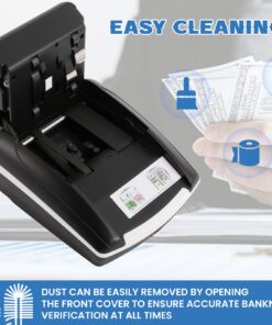 Portable Counterfeit Bill Detector, Rechargeable 4 Way Direction USD & EUR Bill Checker Machine with Visual & Audible Reminding, 1s Accurate Money Detector for Car/Office/Home with Total Value Display 11 71eatpmHhLL