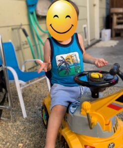 Digger Scooter, Ride-on Excavator, Pulling cart, Pretend Play Construction Truck (Color May Vary) by POCO DIVO Excavator-yellow 33 71ecK77RR4L