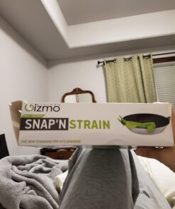 Kitchen Gizmo Snap 'N Strain Strainer, Clip On Silicone Colander, Fits all Pots and Bowls - Lime Green 52 71ecLqfd5oL